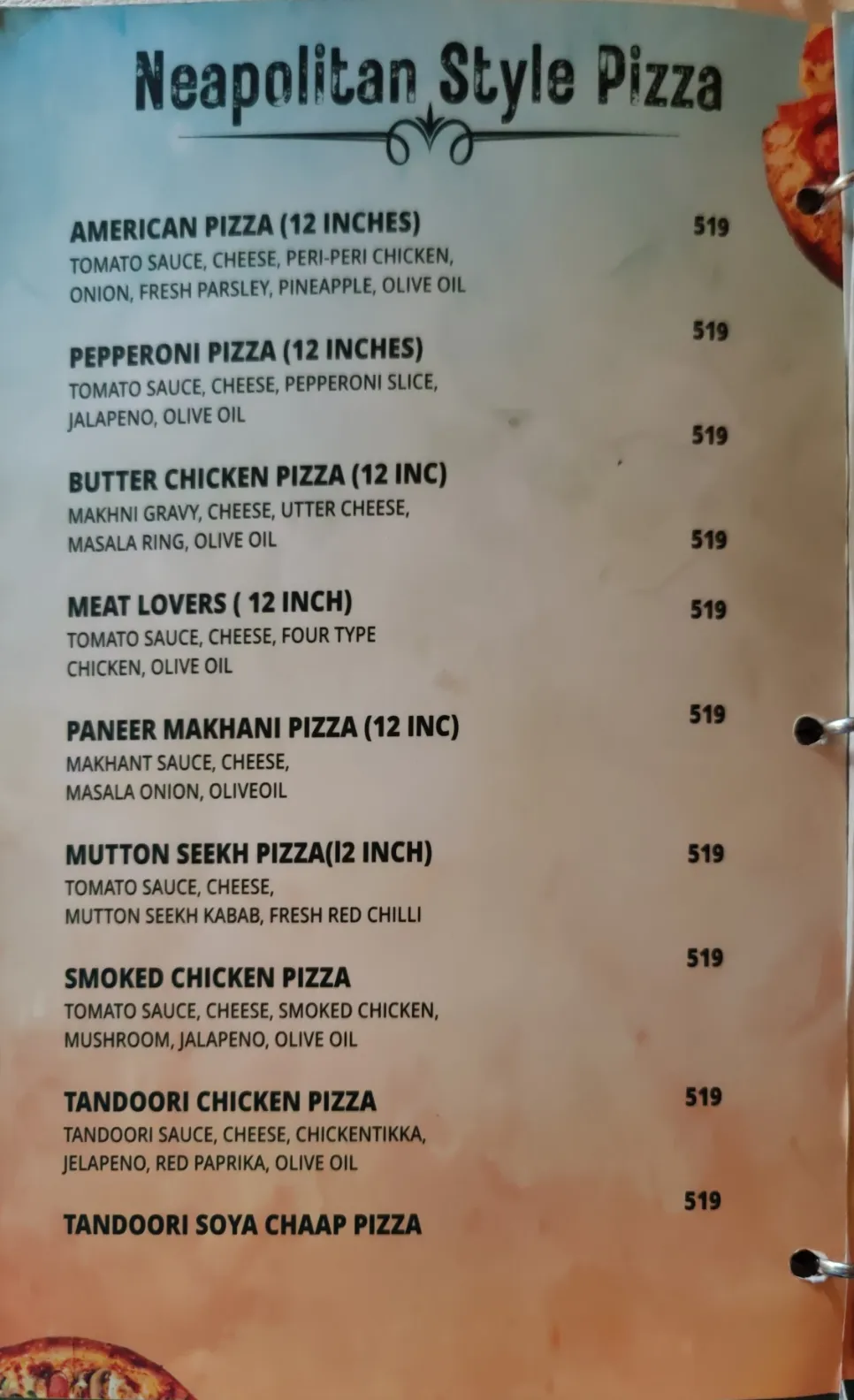 Top Menu | Harvi's Pizza Sector 15 Panchkula | Shoutlo