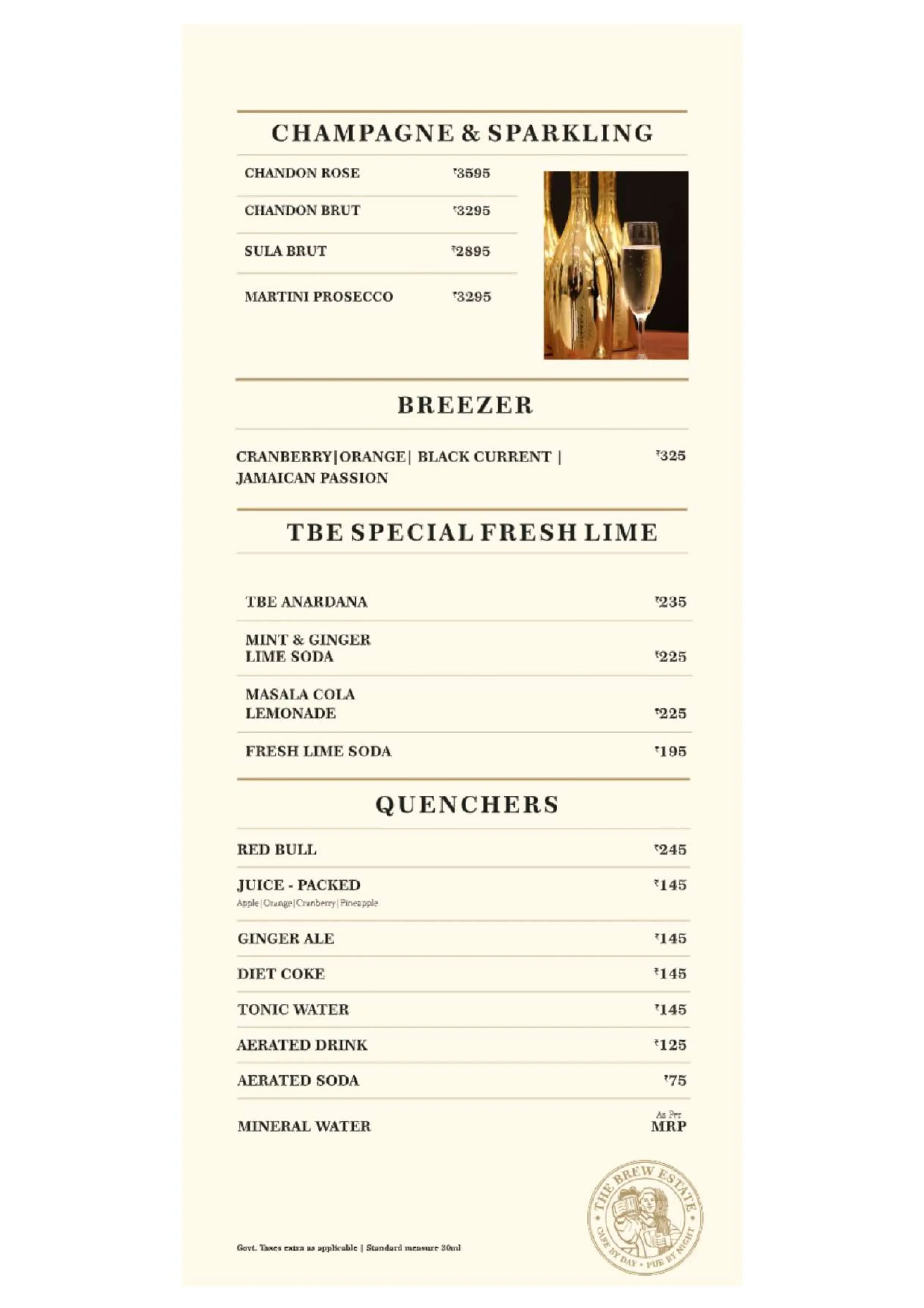 Bar Menu