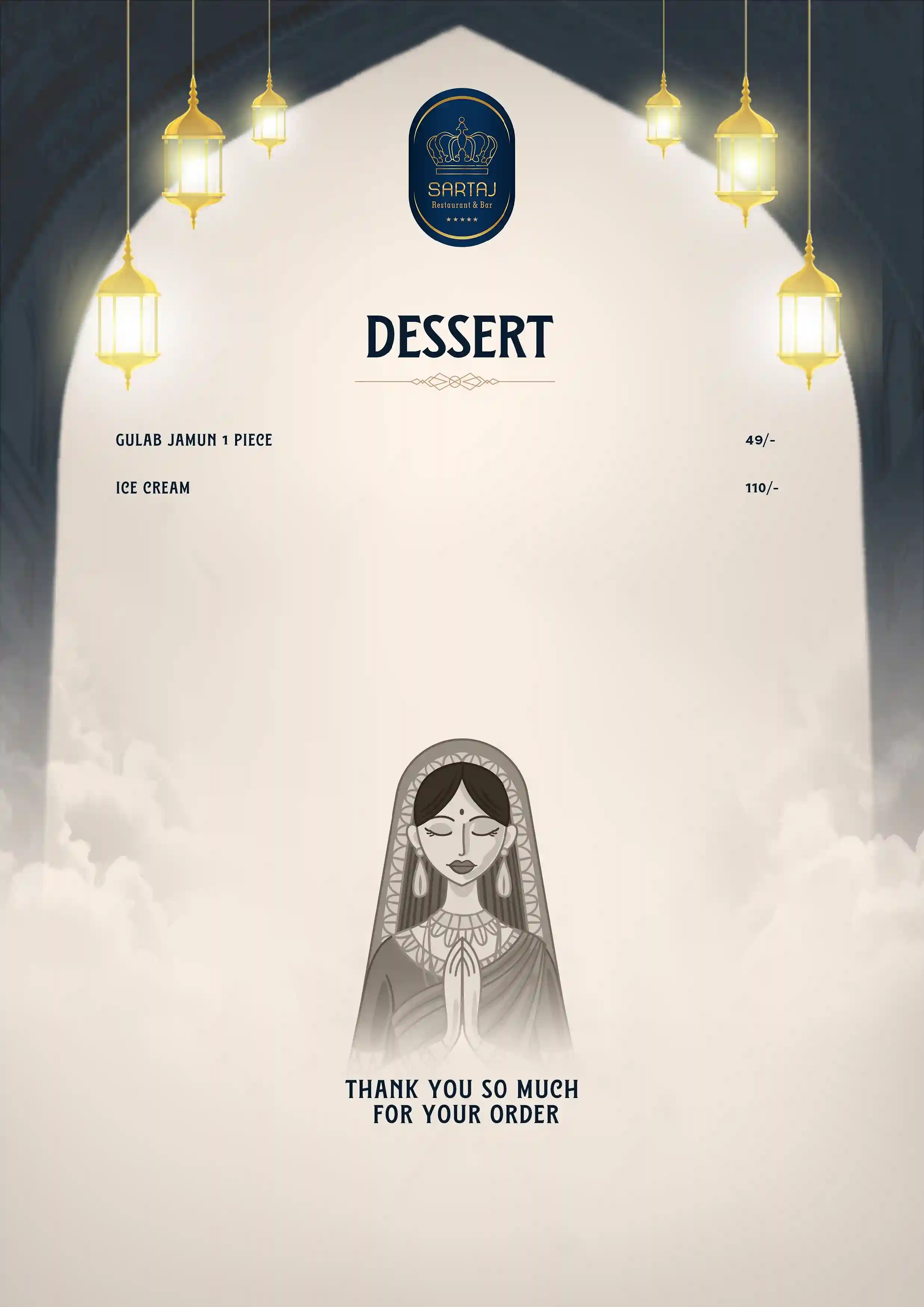 Dessert Menu