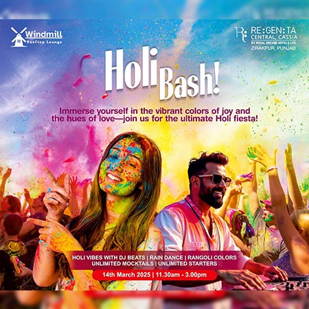 Holi Bash 2025 at Regenta Central Cassia