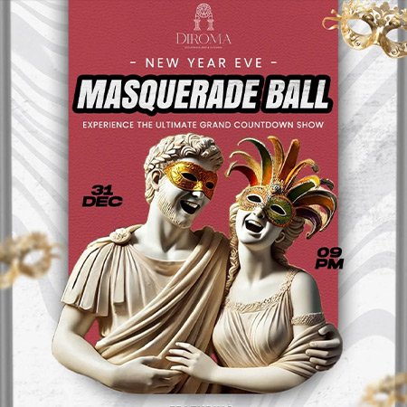 Masquerade Ball New Year's Eve at Diroma