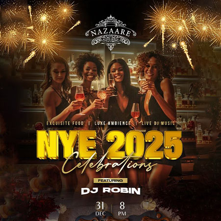 Nazaare's NYE Bash 2025 – Music, Food & Fun Await