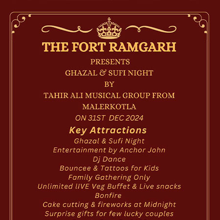 Ring in the New Year at The Fort Ramgarh 2024